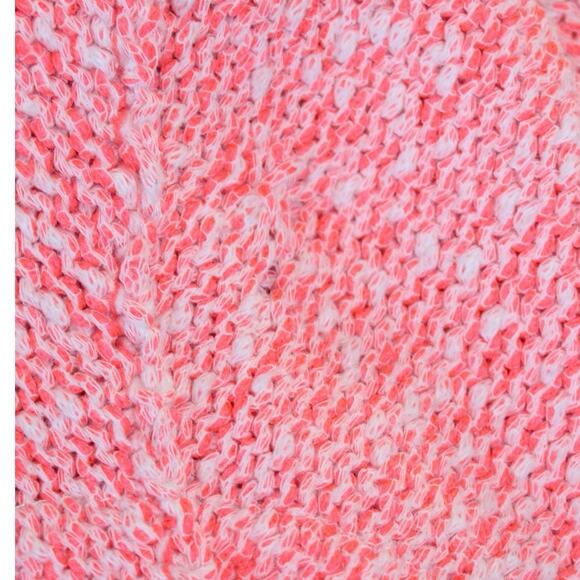 Free People Bright Lights Neon Flamingo Sweater Pink Women’s Size Medium - Picture 7 of 7